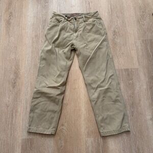 VTG Gramicci Flannel Lined Canvas Hiking Pants Mens 34x30 Tan Gorpcore